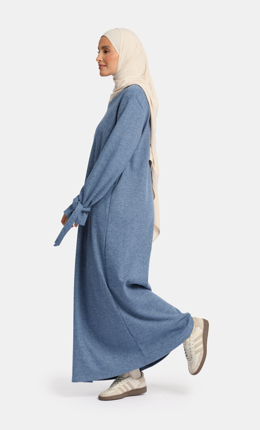 MAXI SWEATER - KNOTTED SLEEVES