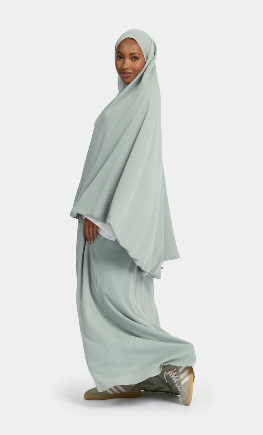 REVERSIBLE KHIMAAR SET - SAGE, XS
