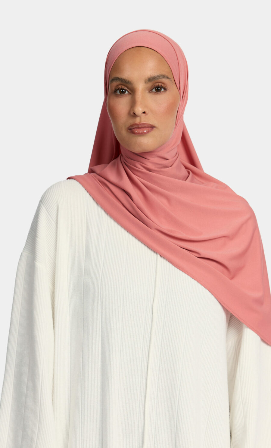 PREMIUM JERSEY SCARF - CORAL