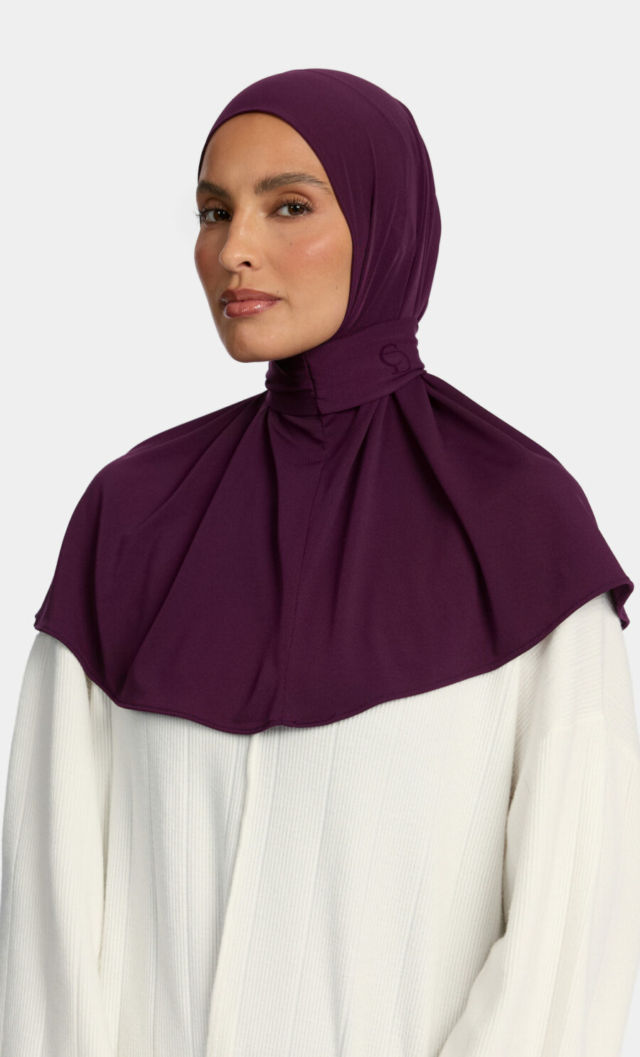 PREMIUM JERSEY PULL TIE HIJAB - BERRYWOOD