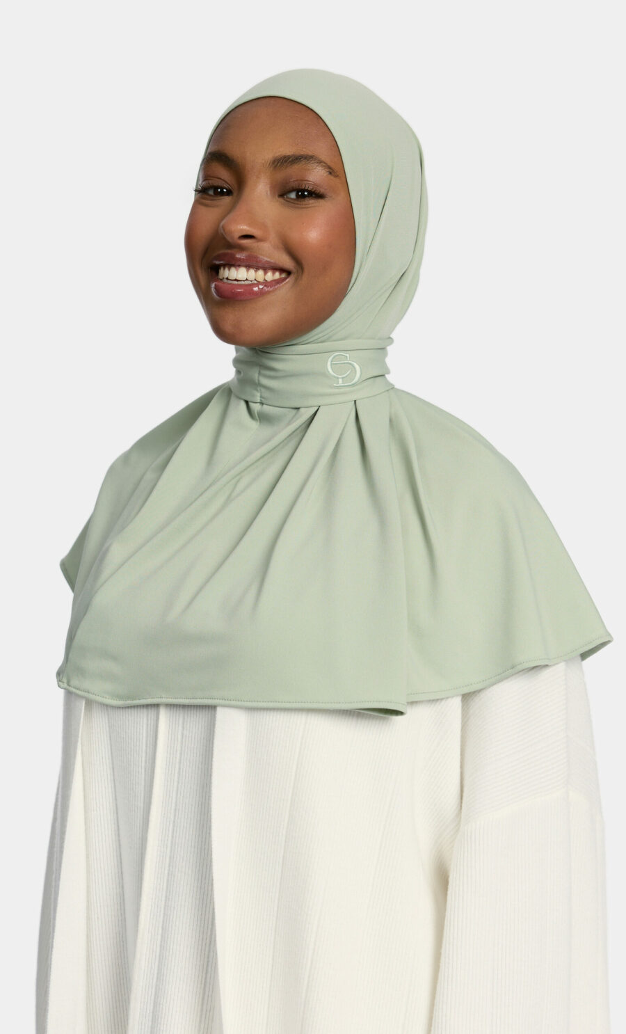 PREMIUM JERSEY PULL TIE HIJAB - SAGE GREEN