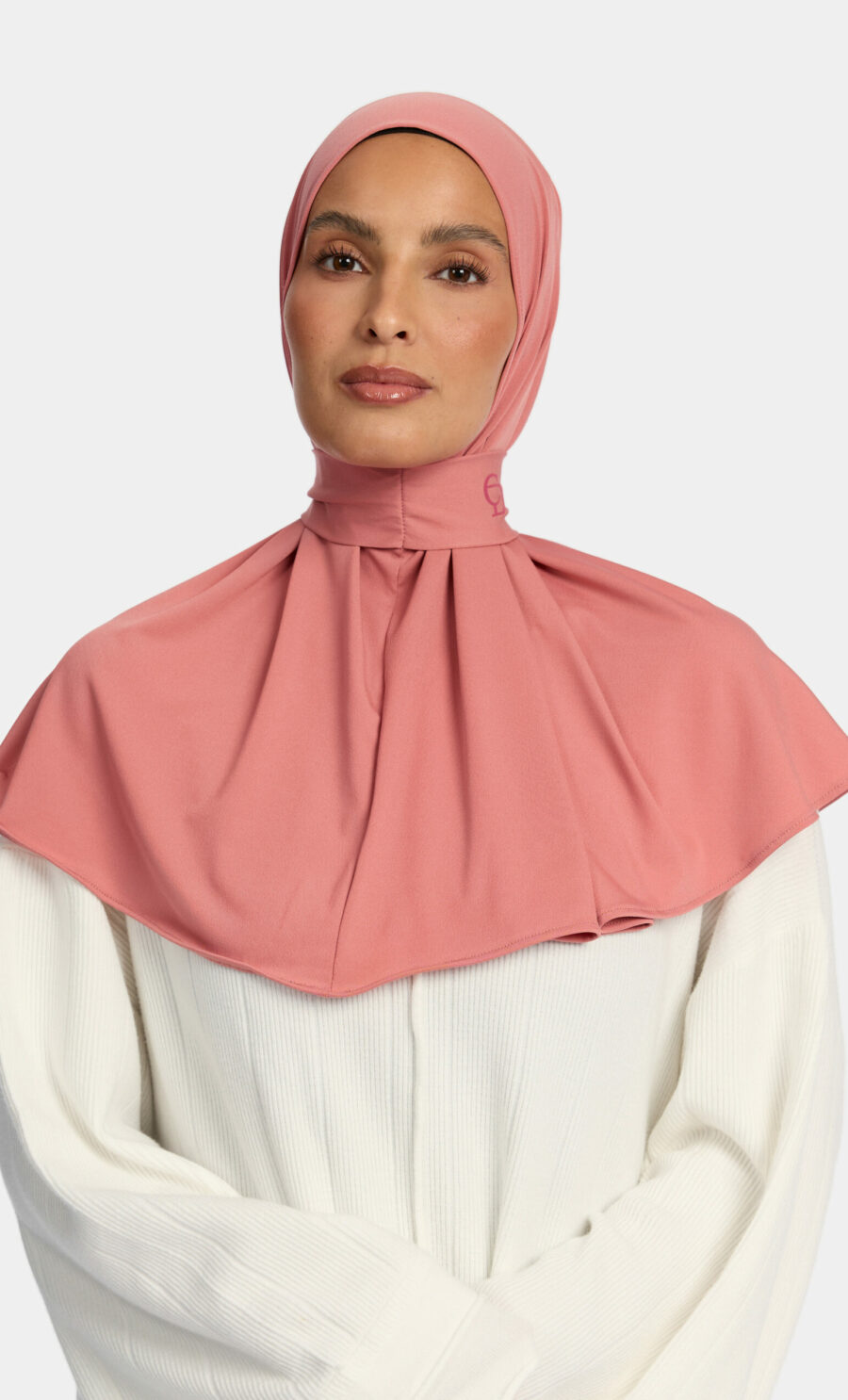 PREMIUM JERSEY PULL TIE HIJAB - CORAL