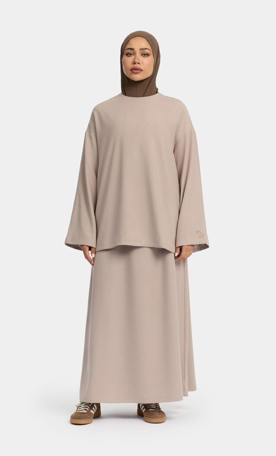 ESSENTIAL SKIRT SET - TAUPE, XS