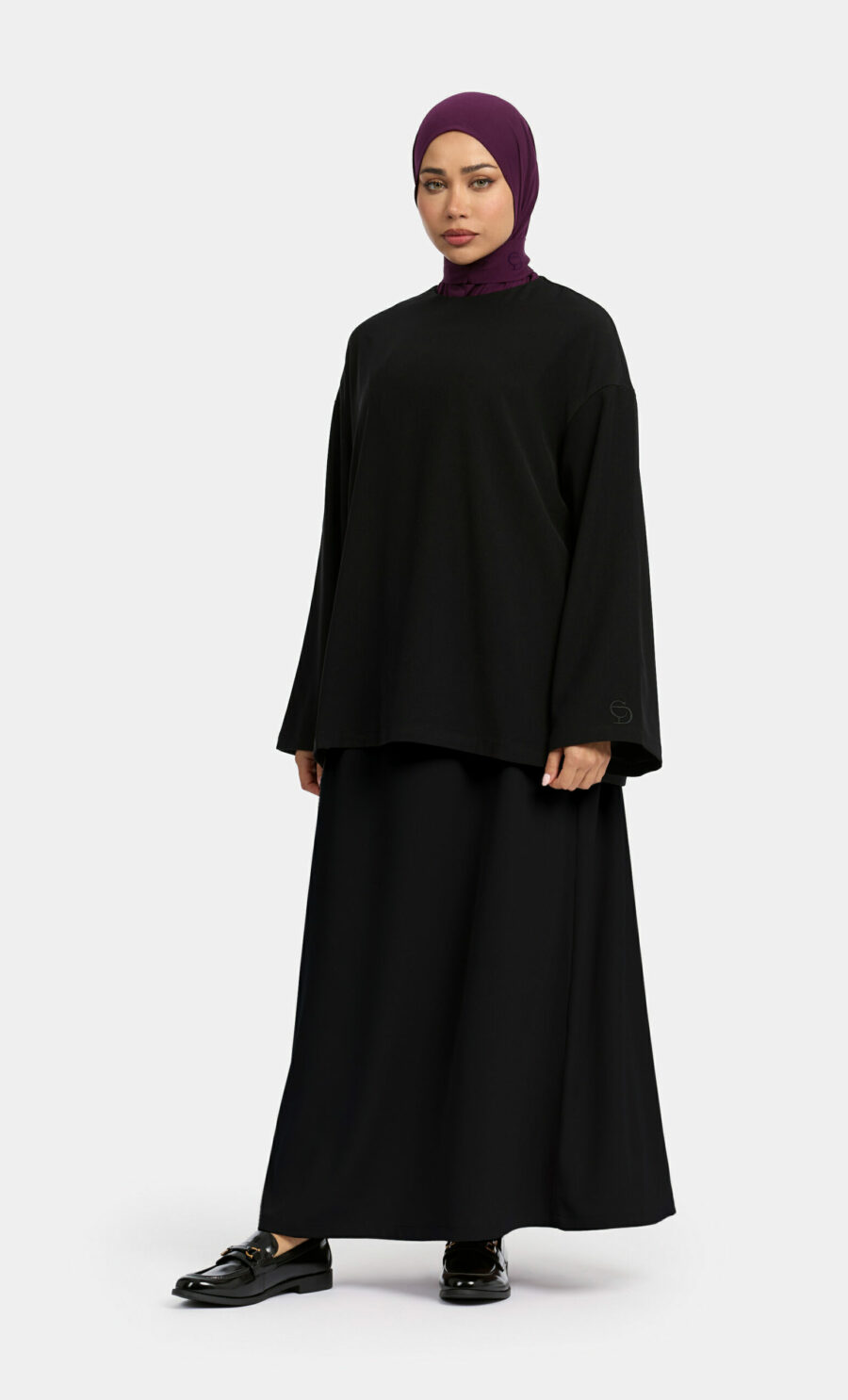 ESSENTIAL SKIRT SET - DEEP BLACK, XS