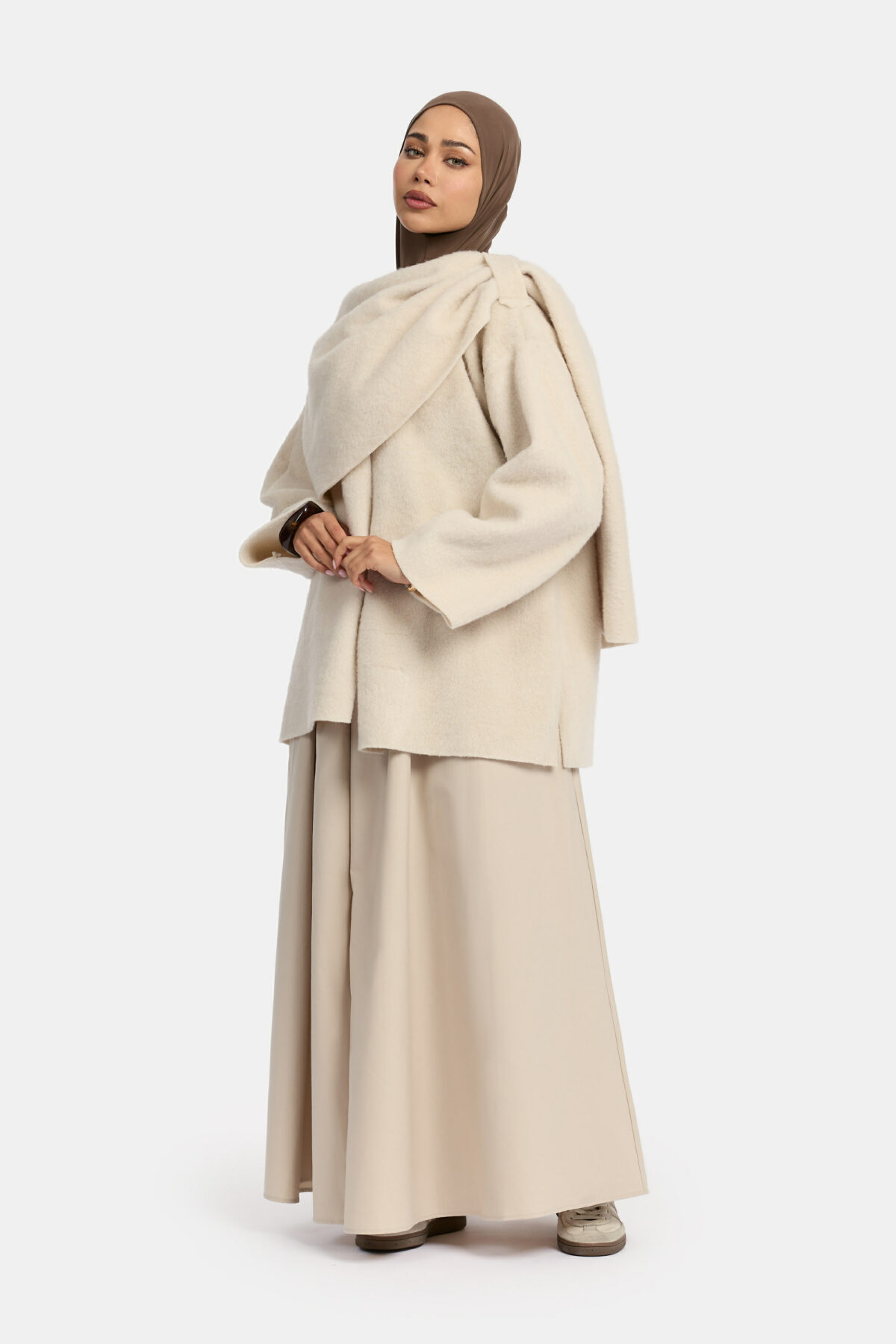 WOOL COAT SCARF