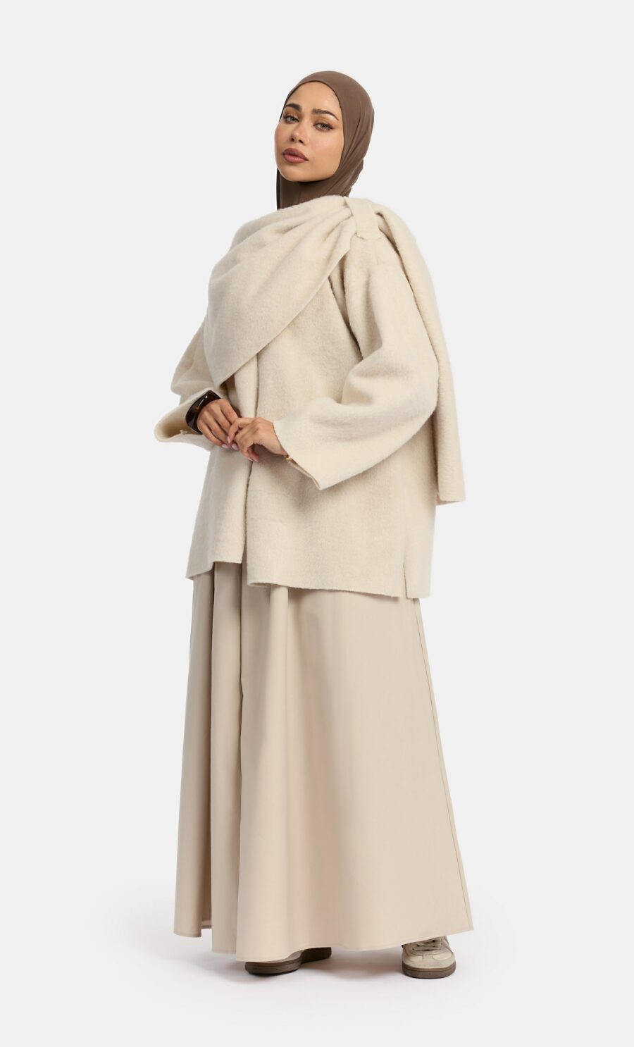 WOOL COAT SCARF
