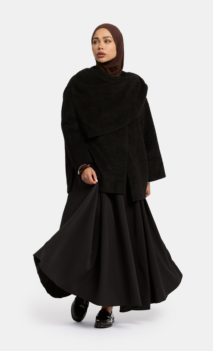 WOOL COAT SCARF