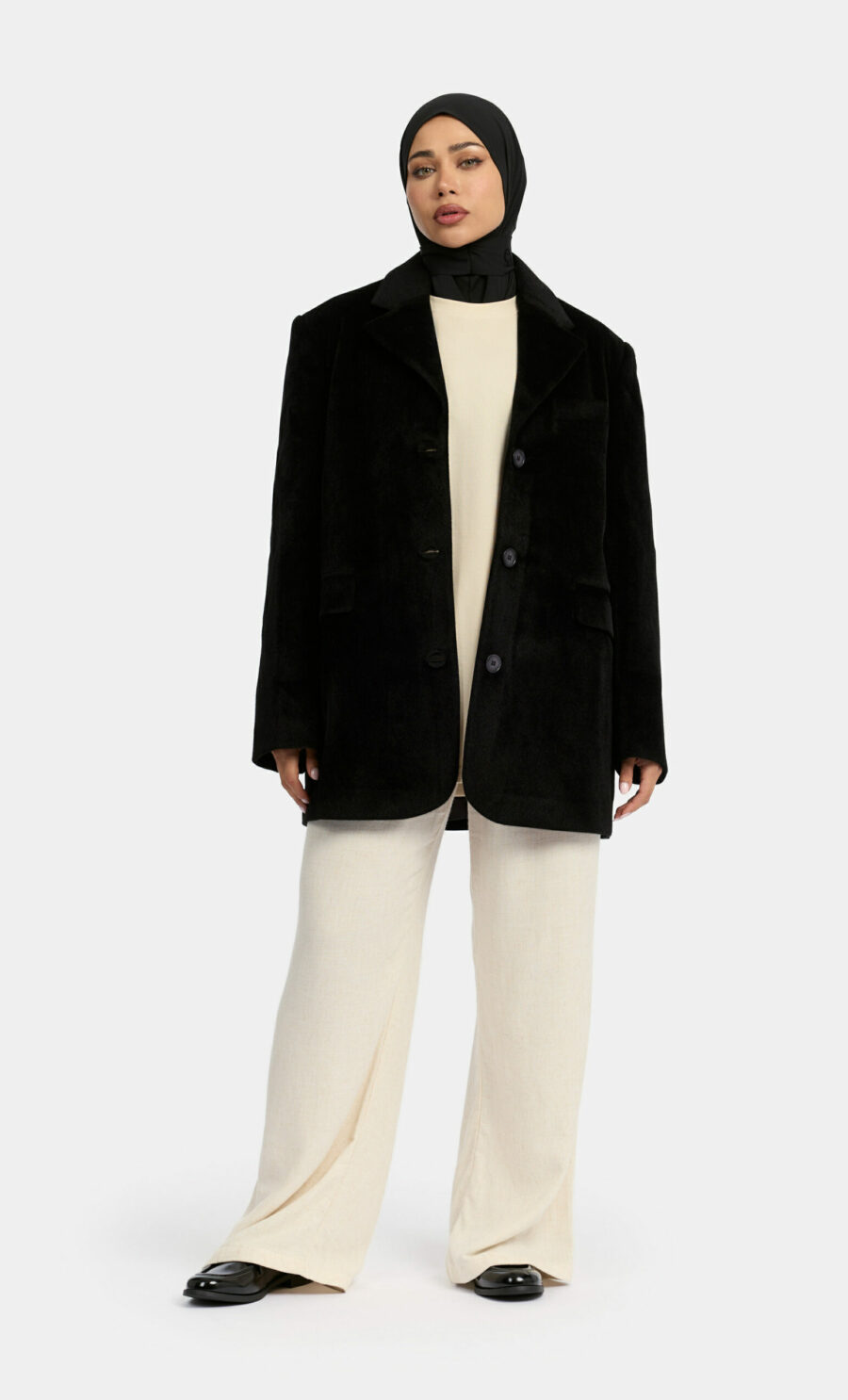 OVERSIZED BLAZER - BLACK, S