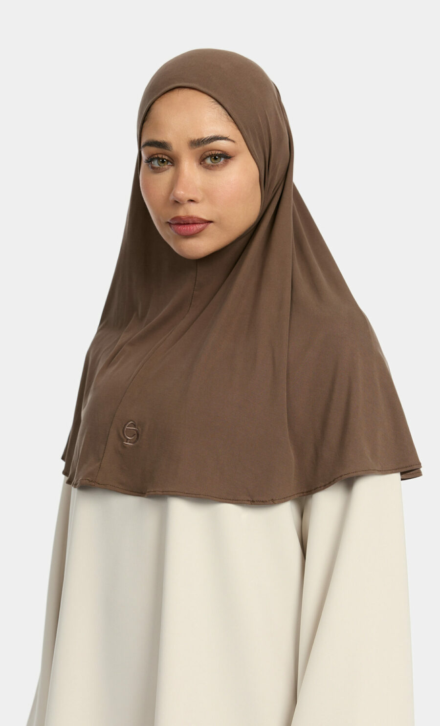 COMFORT SLIP ON HIJAB - WALNUT BROWN
