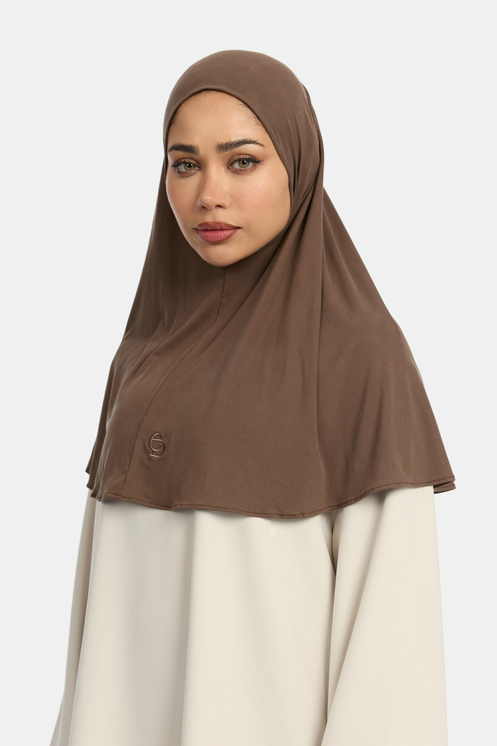 COMFORT SLIP ON HIJAB-WALNUTBROWN 3