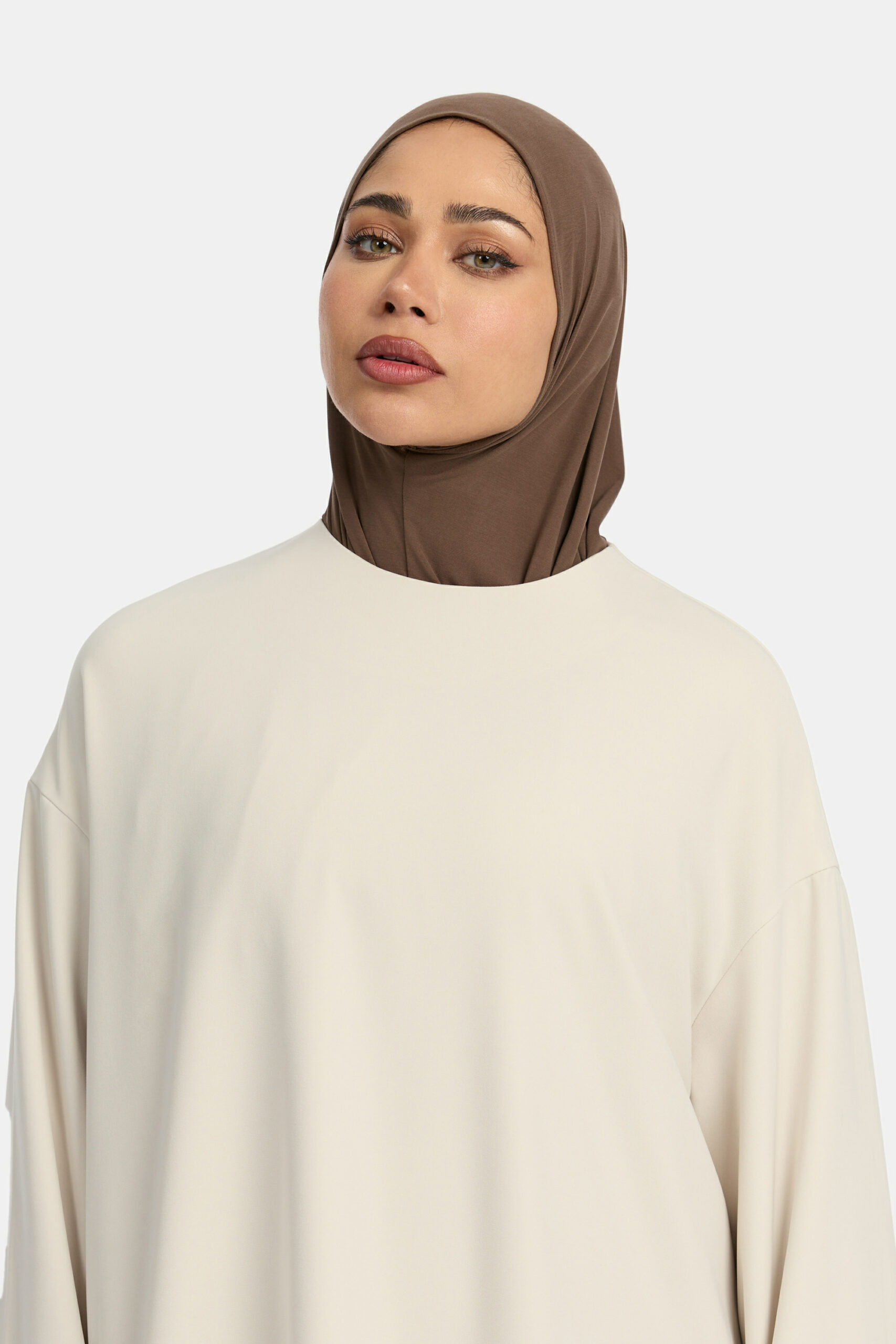 COMFORT SLIP ON HIJAB-WALNUTBROWN 4