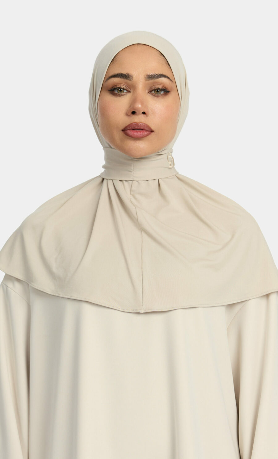 PREMIUM JERSEY PULL TIE HIJAB - VANILLA