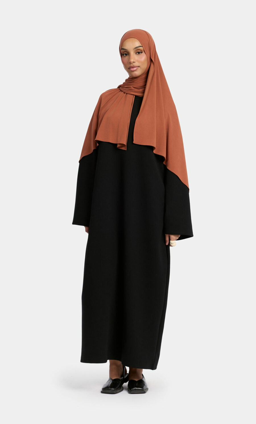 COMFORT DRESS - DEEP BLACK, 145 CM