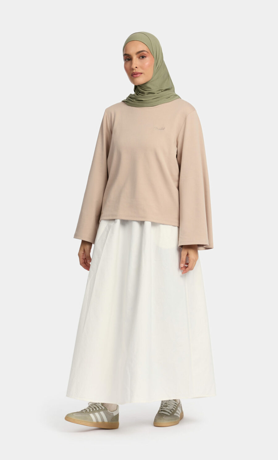 CROPPED LOOSE TOP - TAUPE, XS