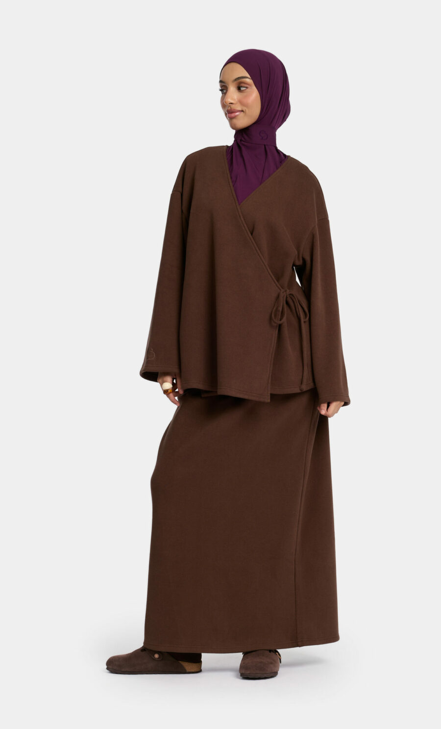 WOOL TIE SET - COFFEE, S