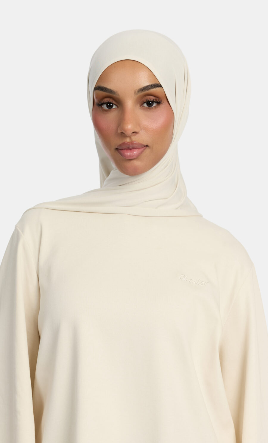 BREATHABLE JERSEY SCARF - OFF-WHITE