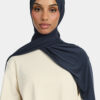 MODAL JERSEY SCARF-DUSTY INDIGO
