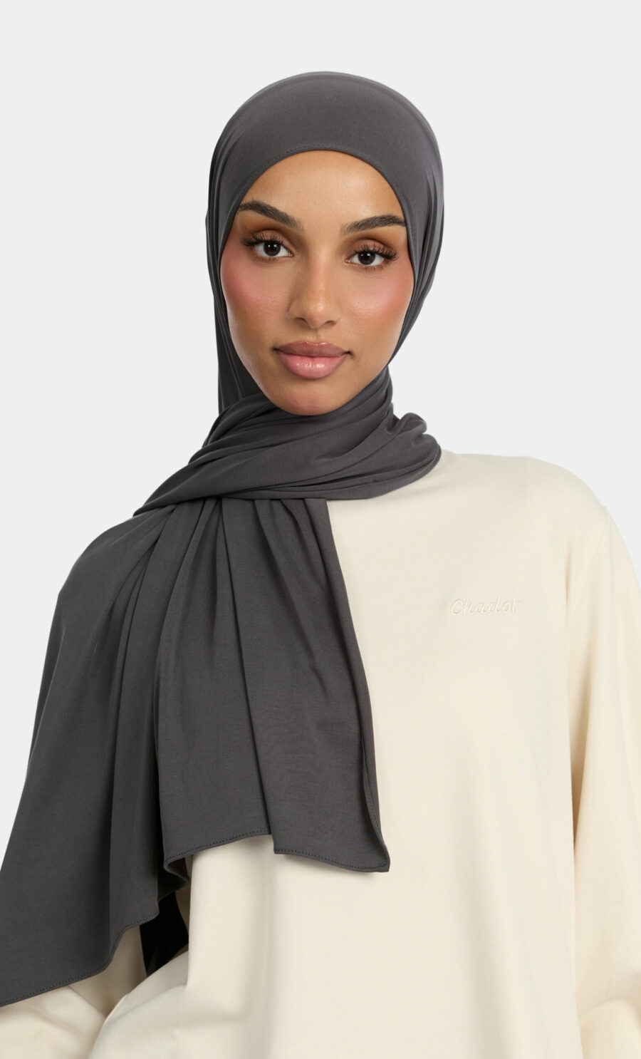 MODAL JERSEY SCARF - ANTHRACITE GREY