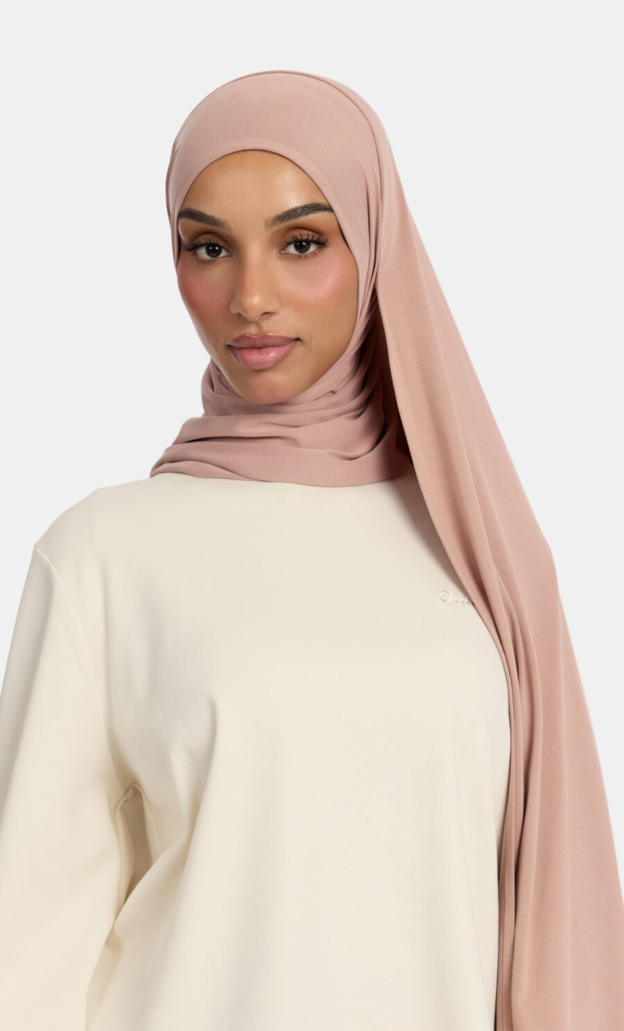 BREATHABLE JERSEY SCARF - SOFT PINK