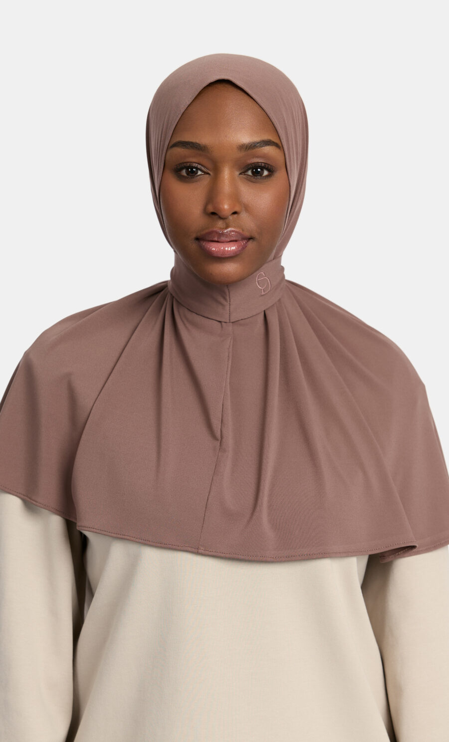 PREMIUM JERSEY PULL TIE HIJAB - BEAVER