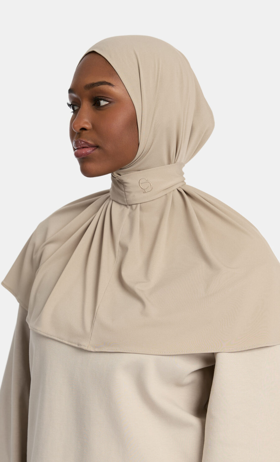 PREMIUM JERSEY PULL TIE HIJAB - DESERT