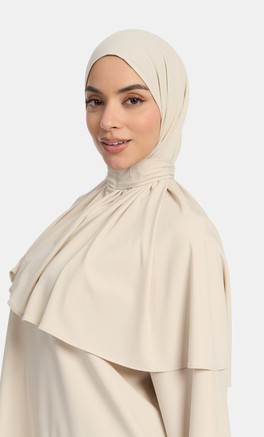 PREMIUM JERSEY PULL TIE HIJAB - SOFT TRUFFEL