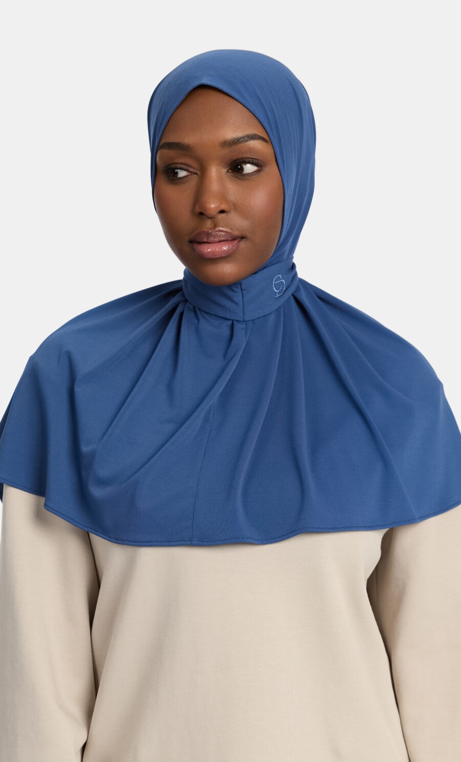 PREMIUM JERSEY PULL TIE HIJAB - DEEP SEA