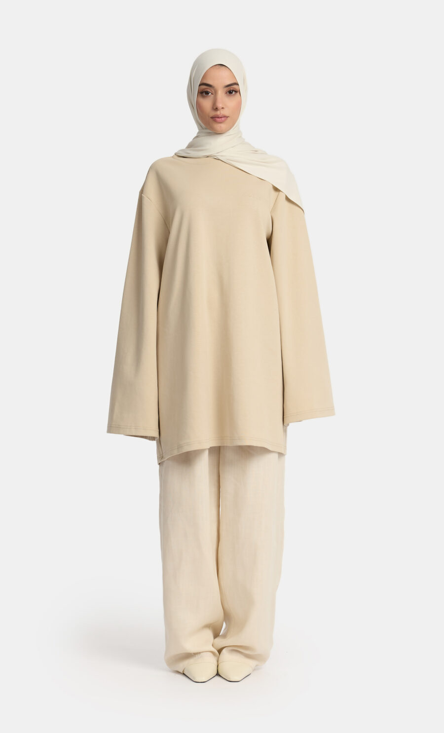 ESSENTIAL SHIRT - BEIGE, XS