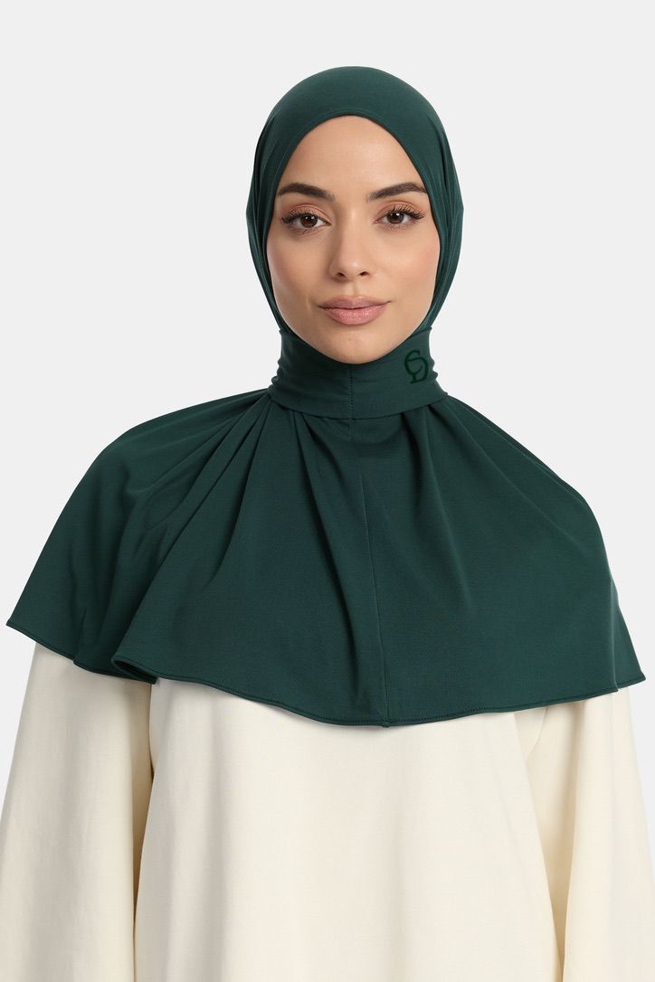 BREATHABLE PULL TIE HIJAB - PETROL