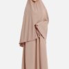 lightweight khimaar set.- beige