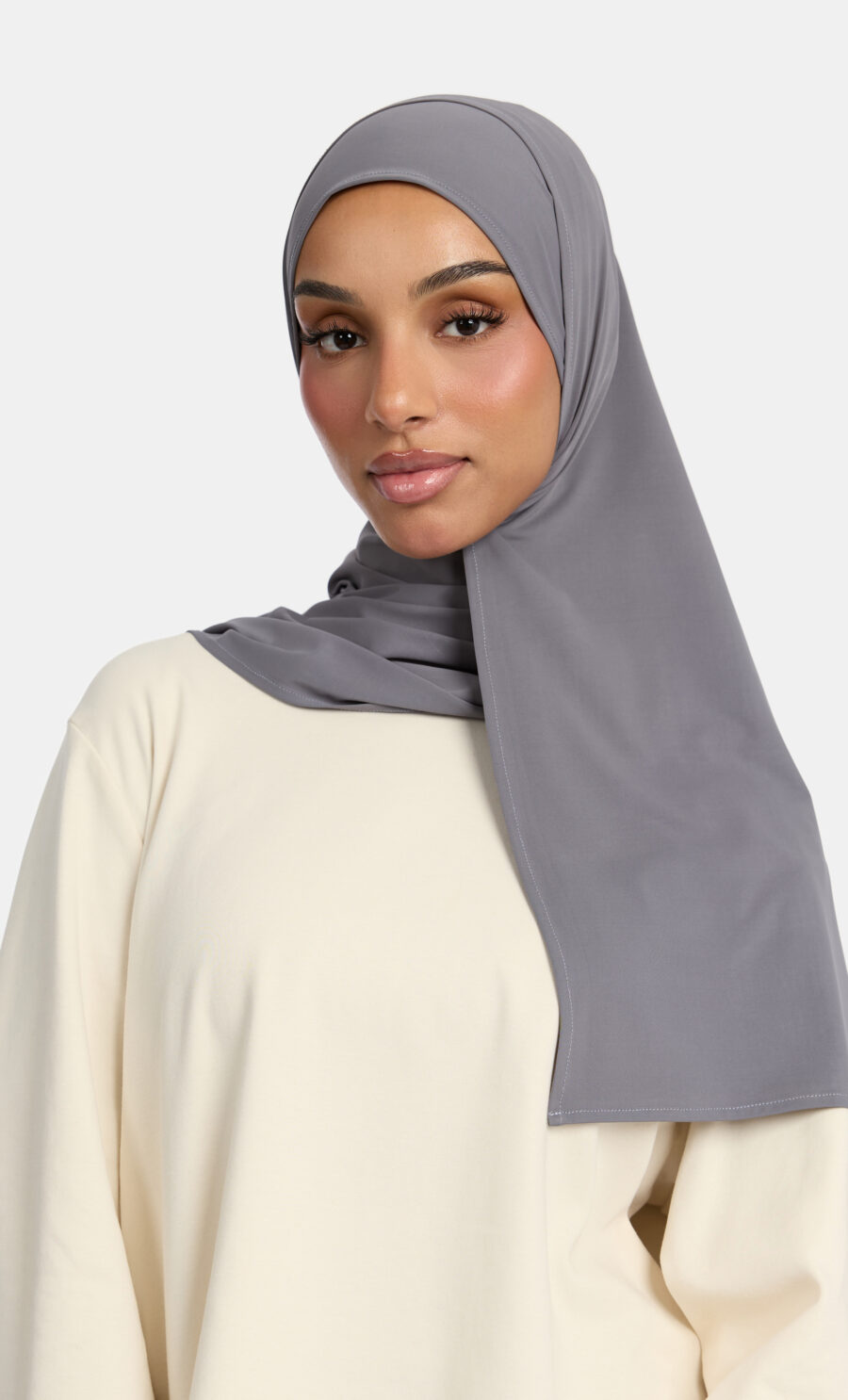 FLUID JERSEY SCARF - SHADOW GREY