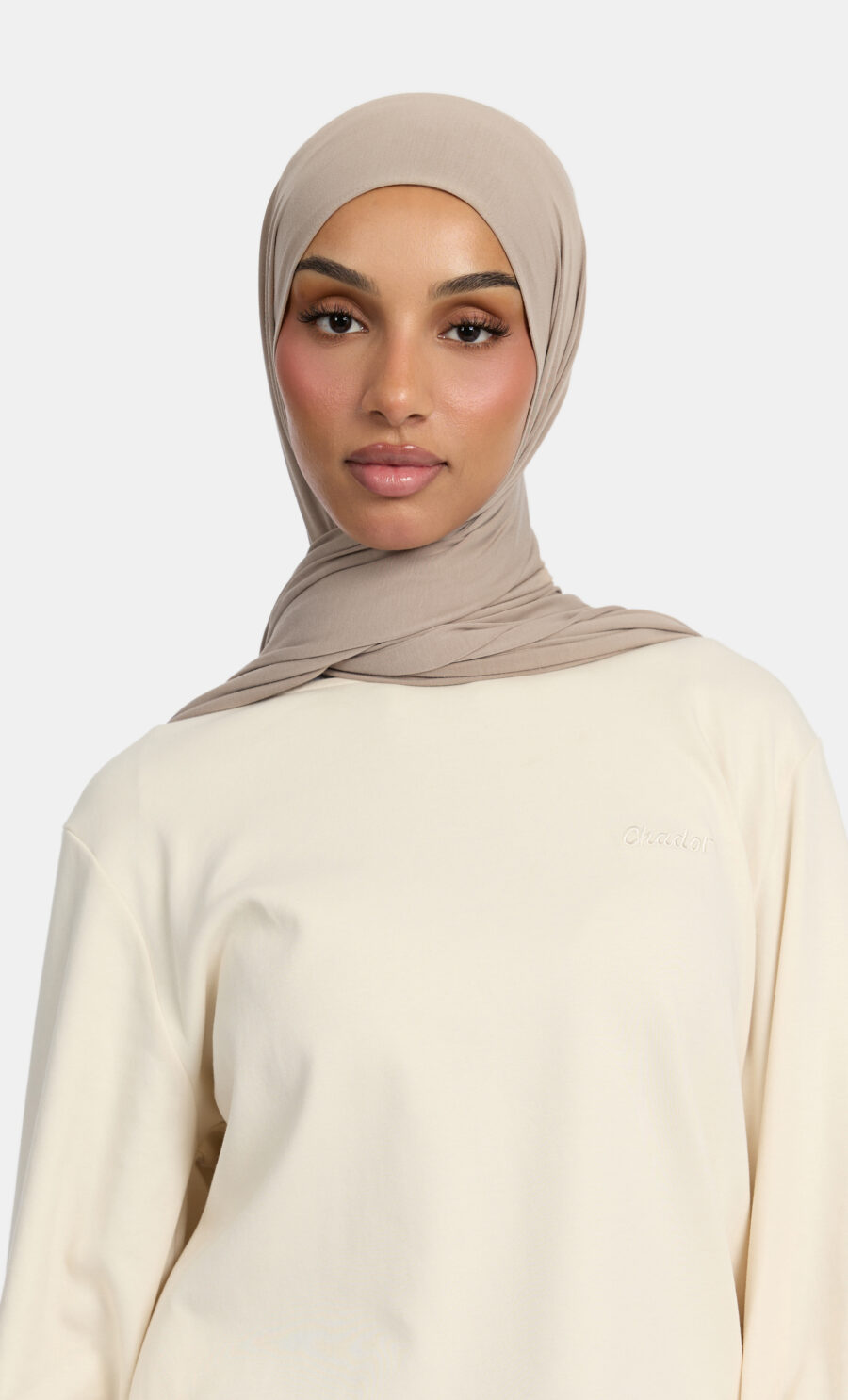 FLUID JERSEY SCARF - SAND STONE