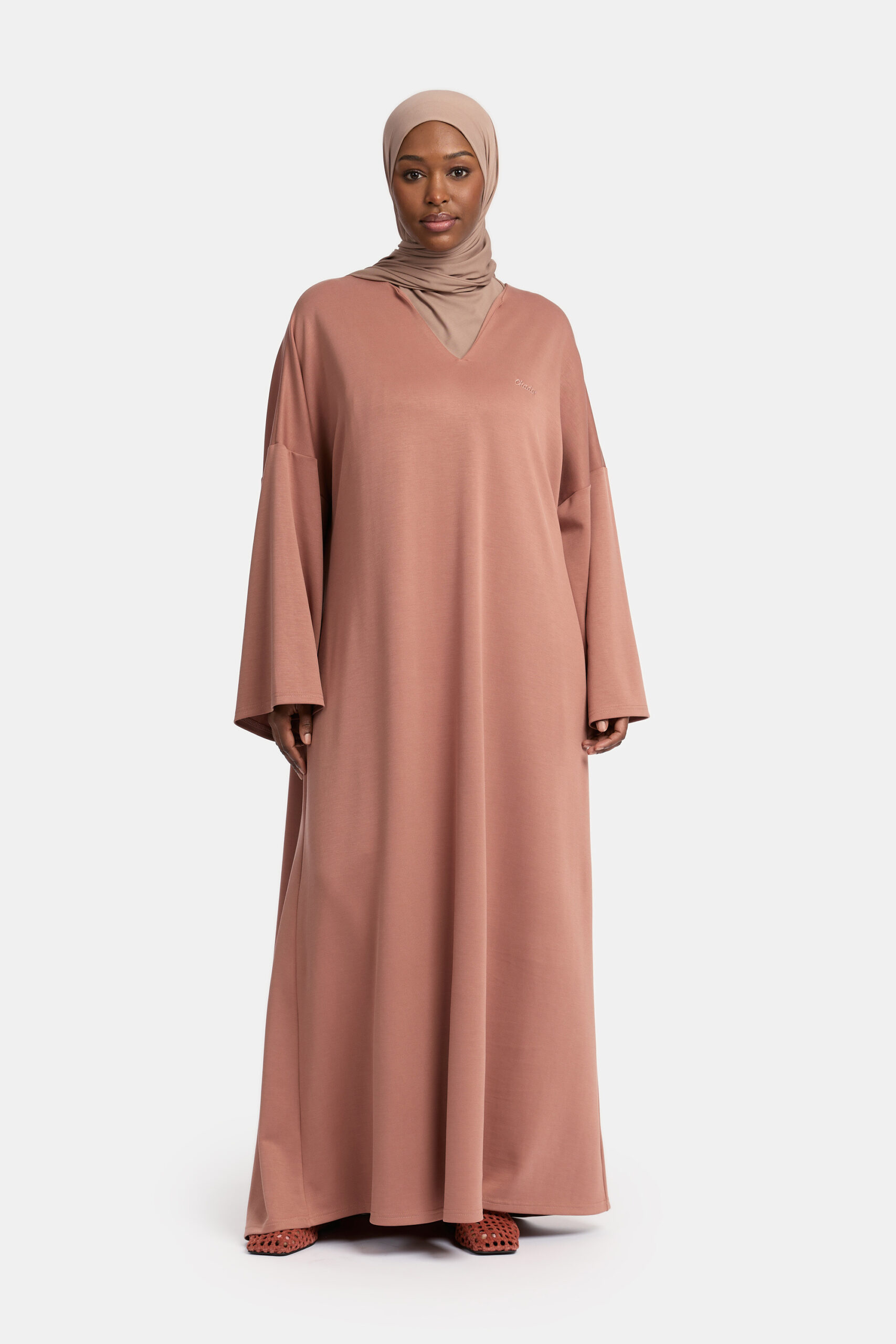 SOFT COMFORT DRESS-CINNAMON