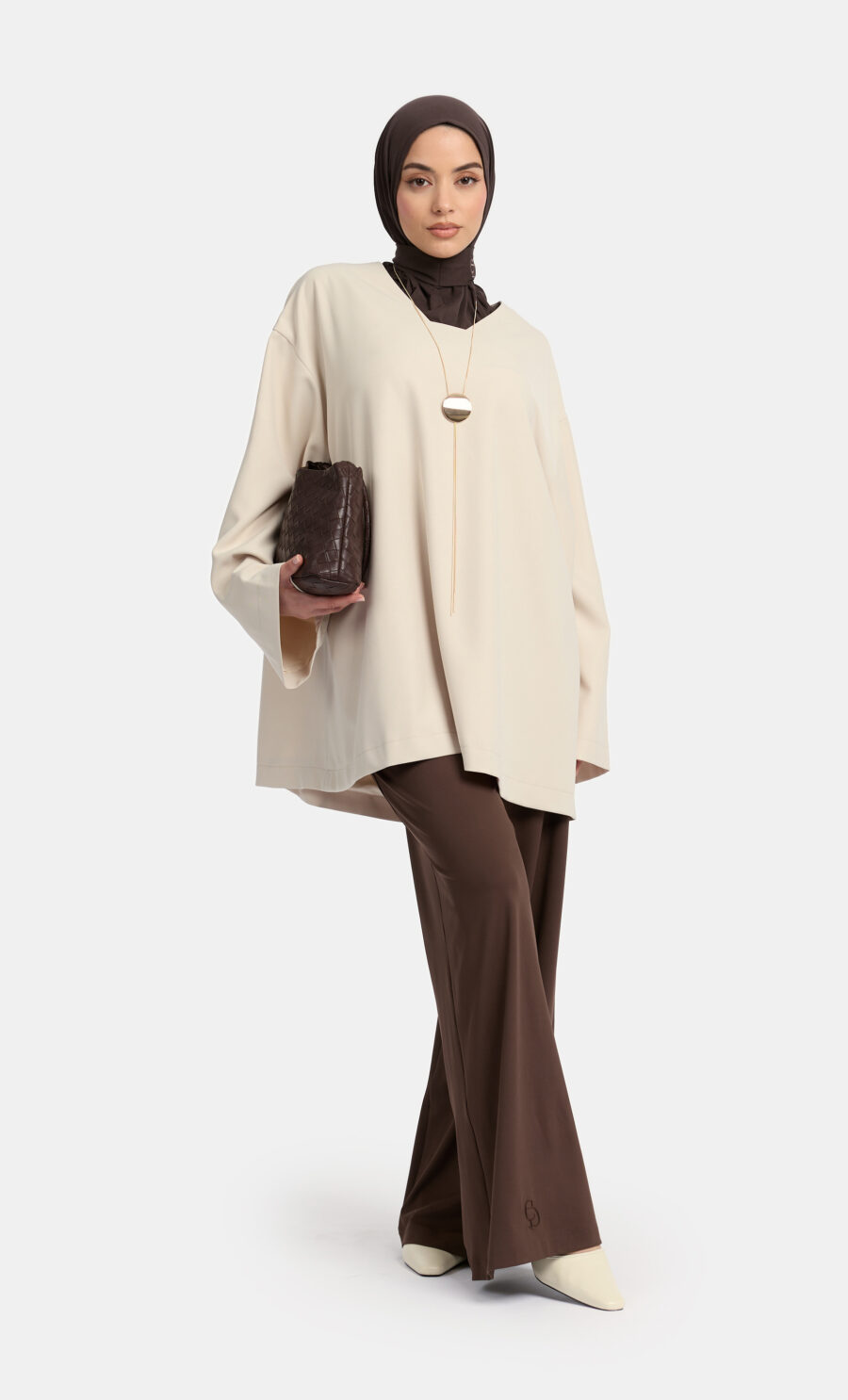 JERSEY PANTS - BROWN, S