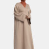 SOFT COMFORT DRESS-STONE TAUPE