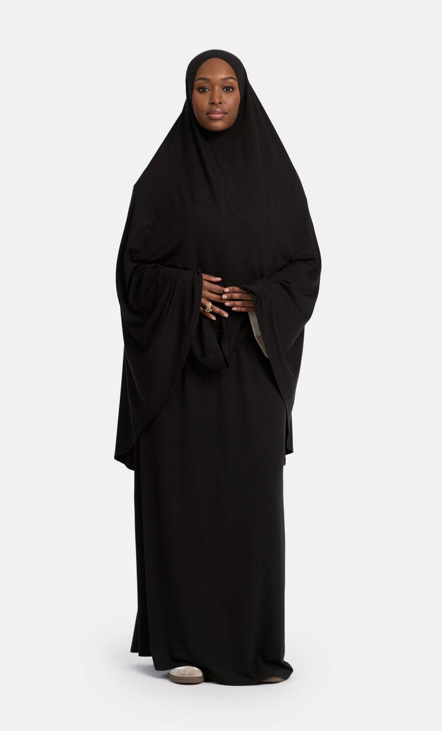 SOFT RAYON KHIMAAR SET - BLACK