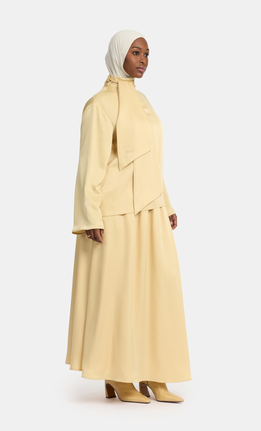 SILKY TIE SET - SAGE GREEN, XS