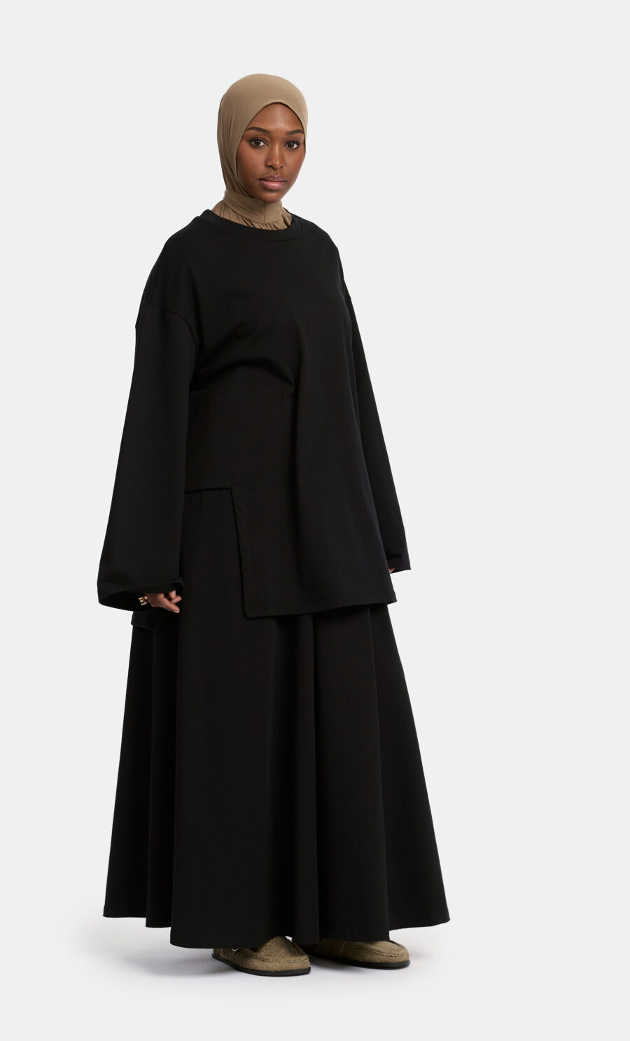 COTTON CUT SET - BLACK, S