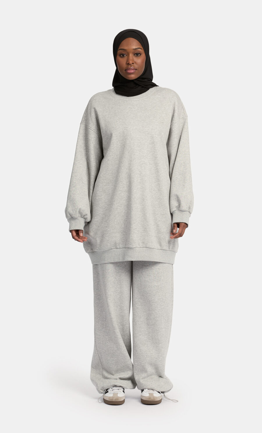 MONO SWEATER SET - LIGHT GREY, S