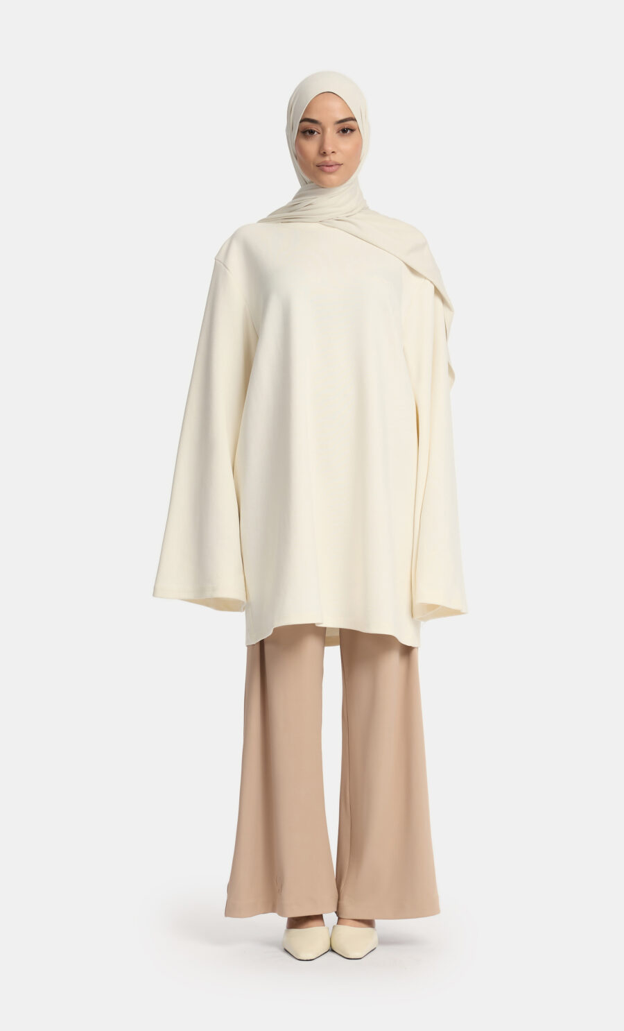 JERSEY PANTS - OAT BEIGE, S