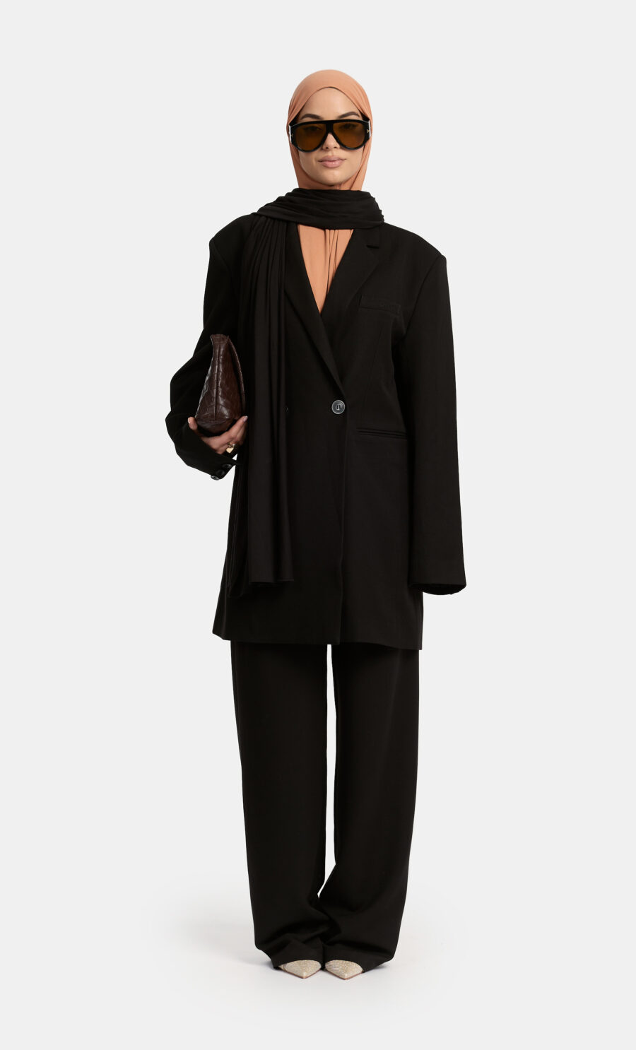 TAILORED BLAZER SET - BLACK, S