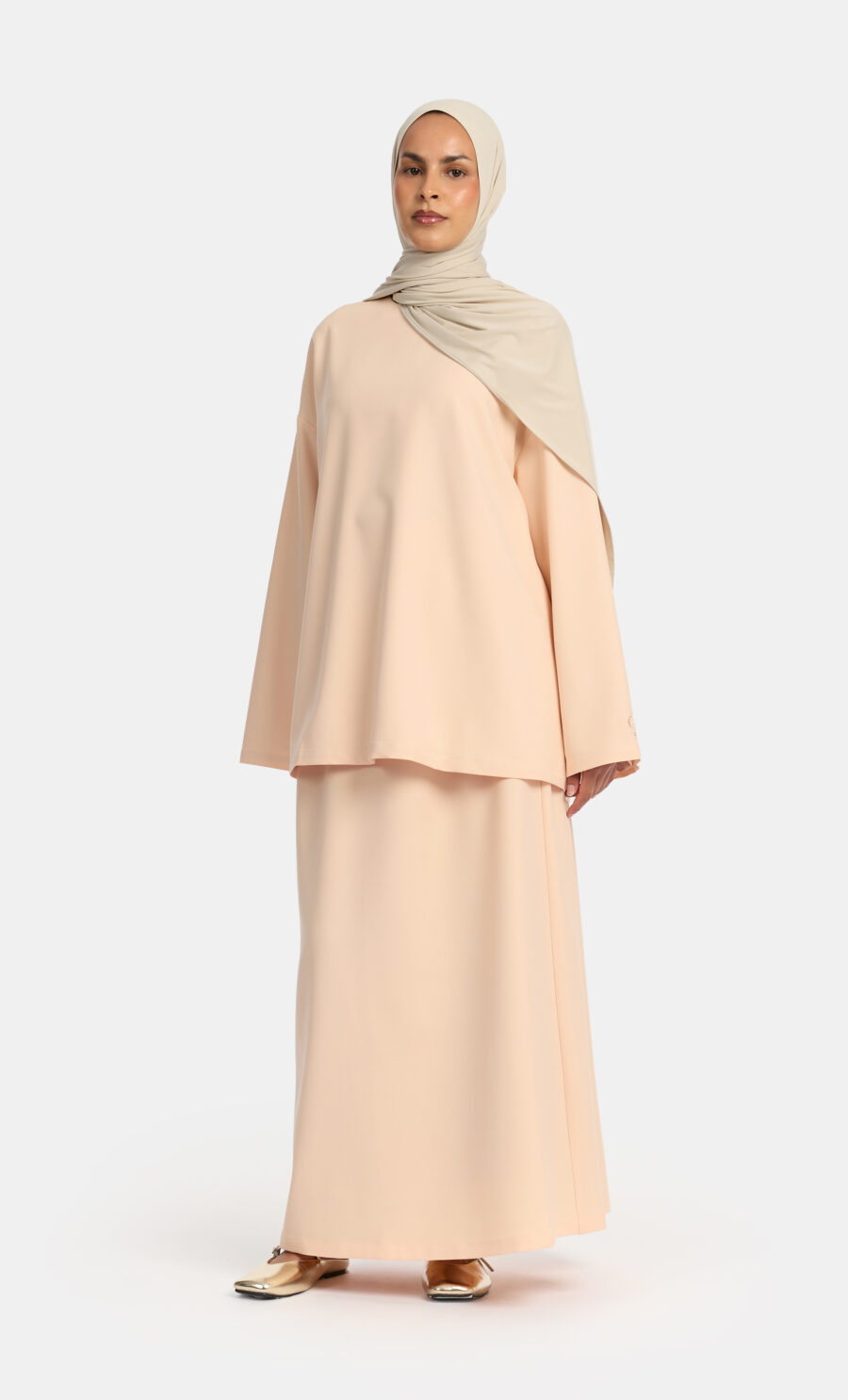 ESSENTIAL SKIRT SET - PASTEL ORANGE, S