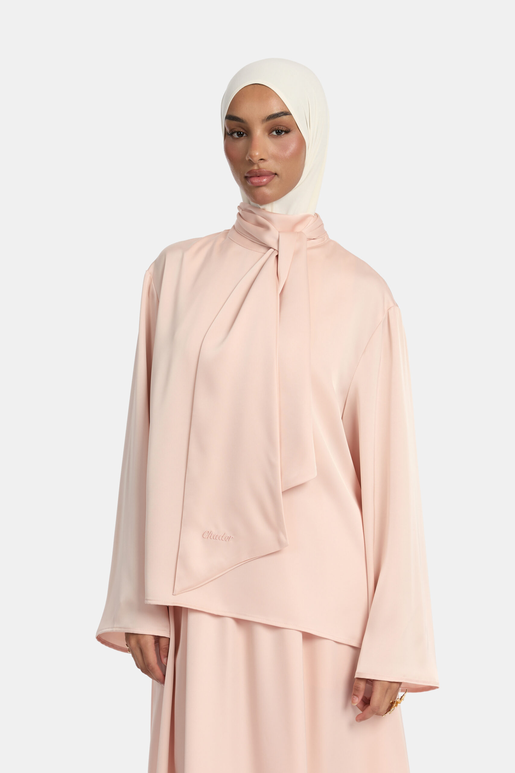 SILKY TIE SET - SOFT PINK