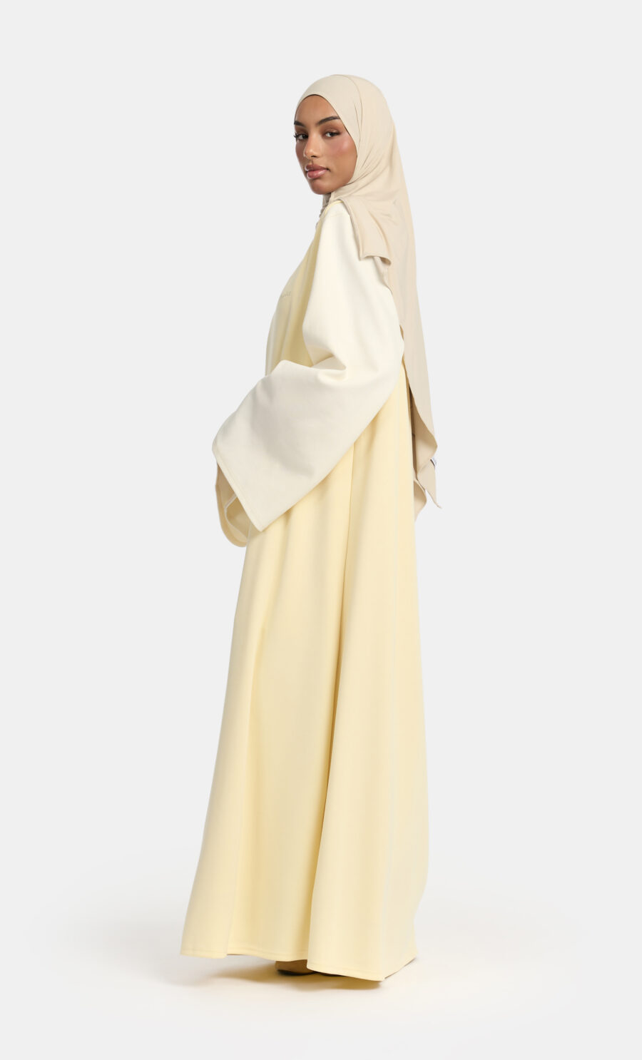 SOFT GILET DRESS - BUTTER YELLOW, 135 CM