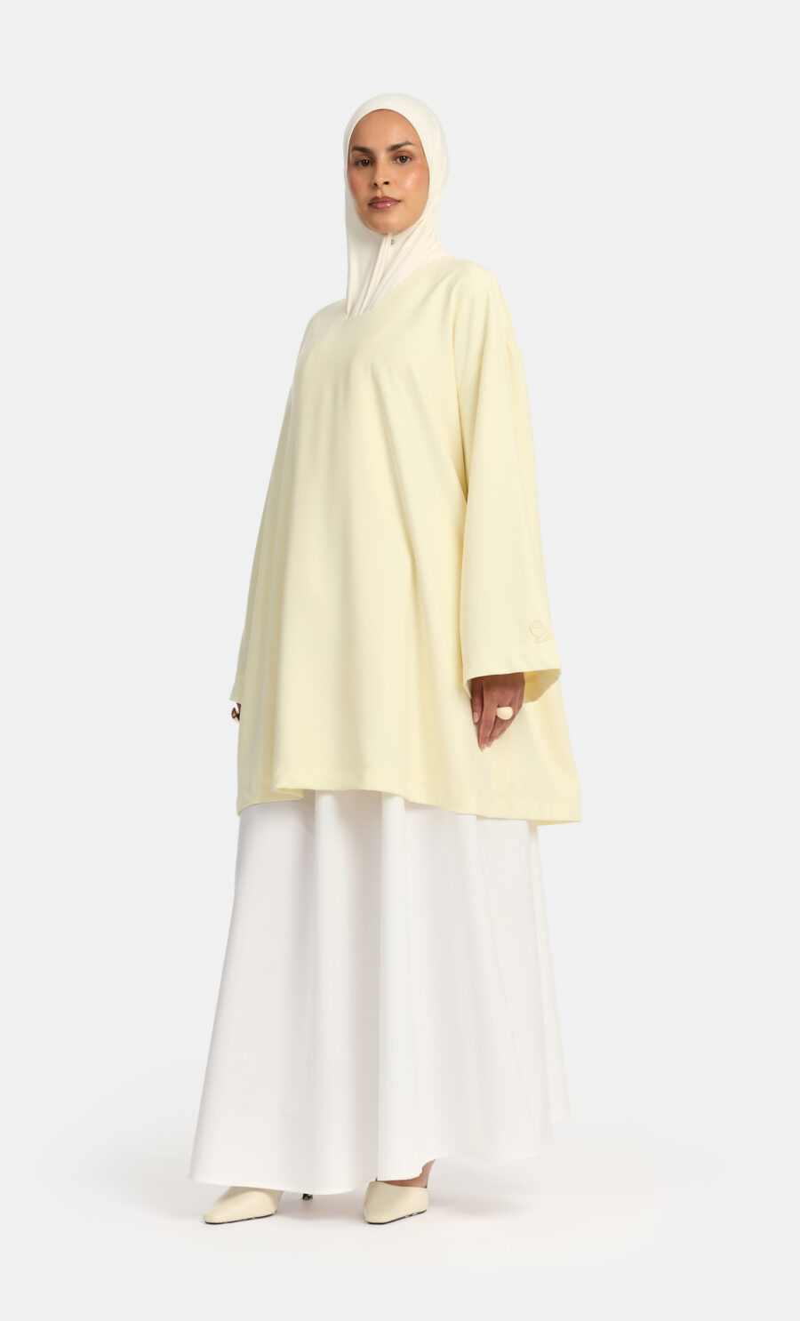 ESSENTIAL CUFF TOP - BUTTER YELLOW, S