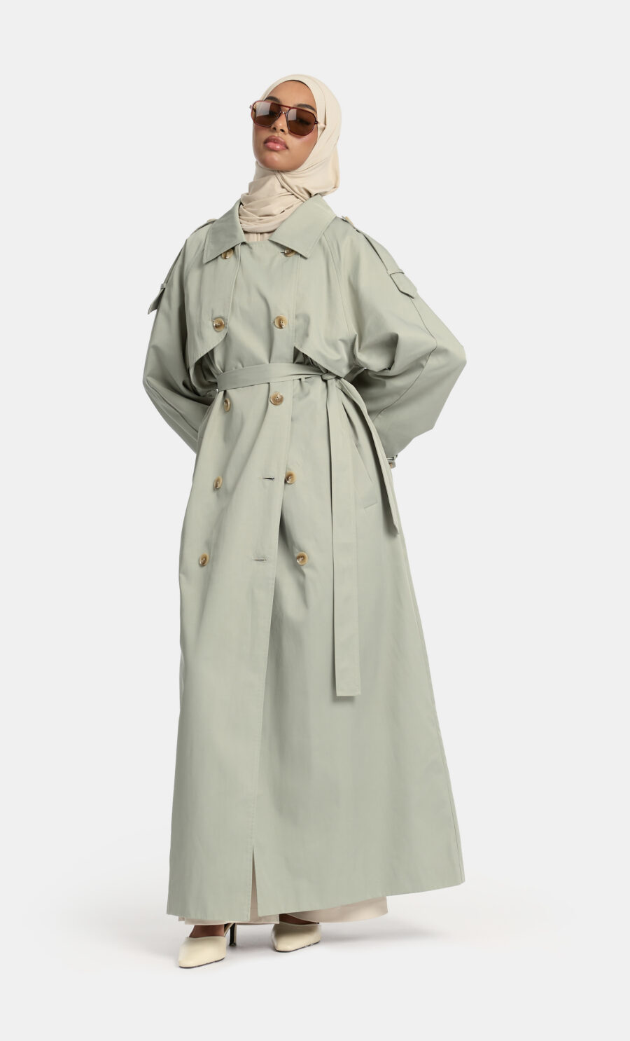 TRENCHCOAT - SAGEDUSK, L