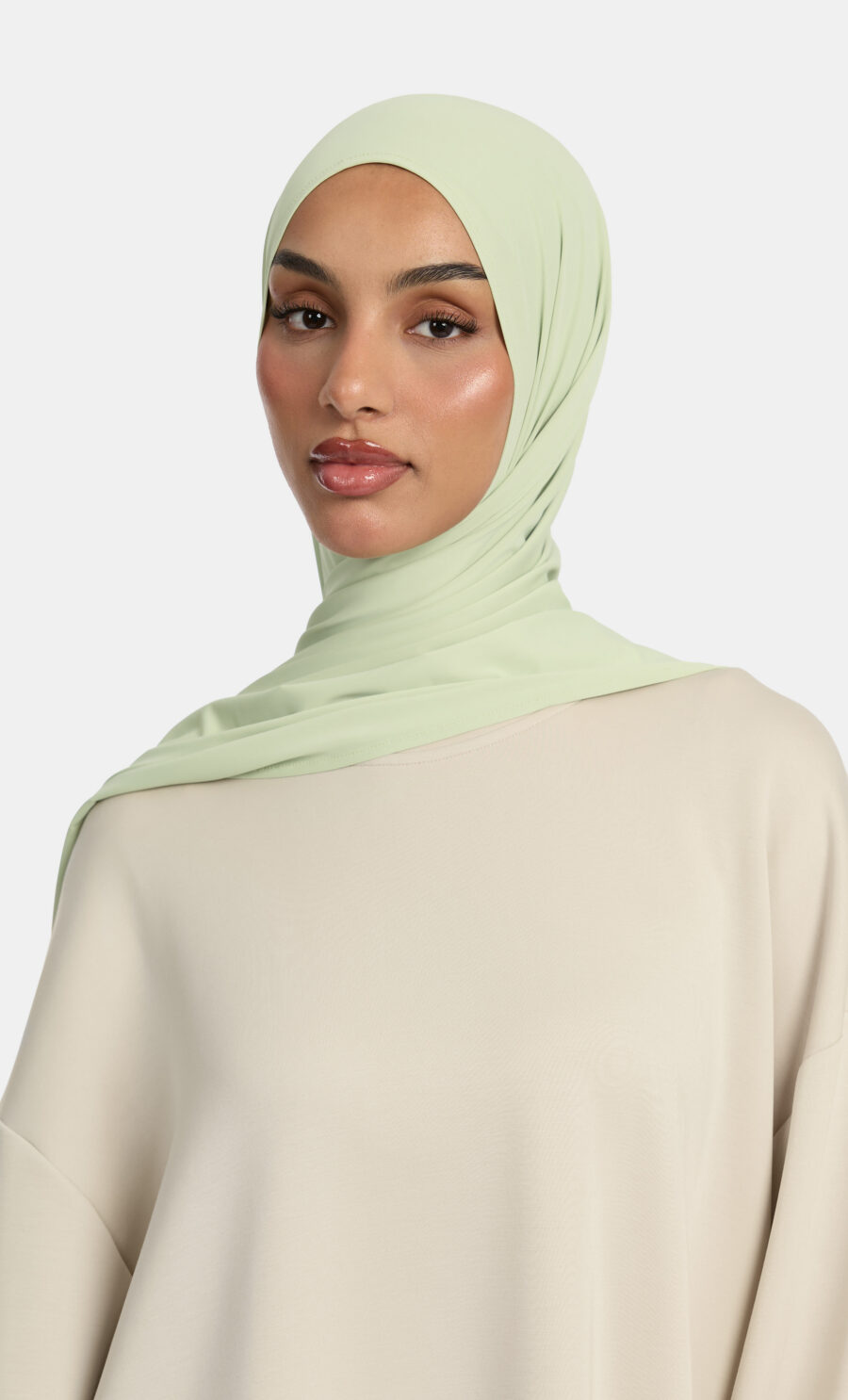 FLUID JERSEY SCARF - SAGE GREEN