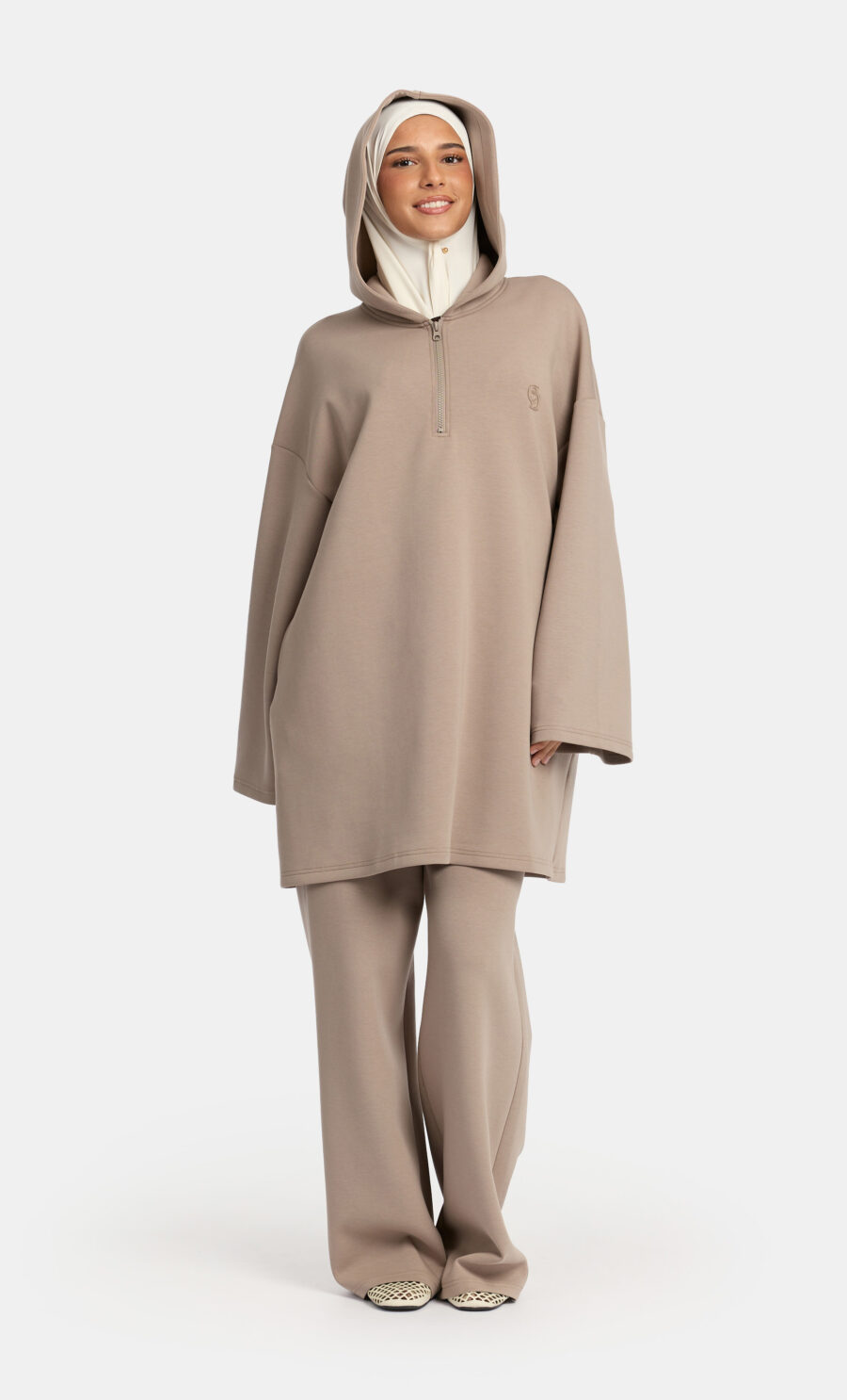 ESSENTIAL HOODIE SET - MUSHROOM, S