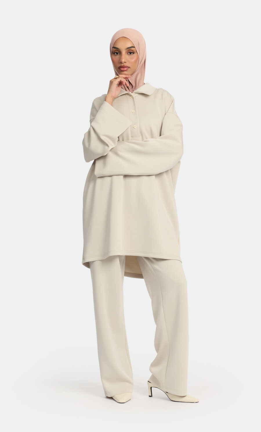 MODAL TWO PIECE SET - OFF-WHITE, S