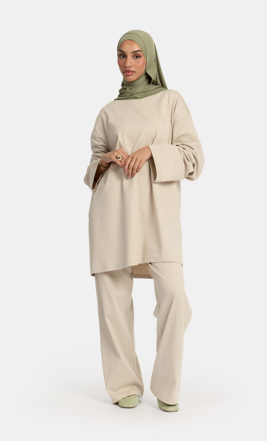 SOFT COTTON SET - STONE, S